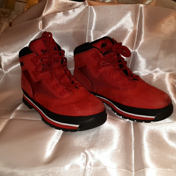 boys red timberlands